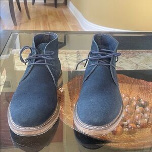 Joseph Abboud Men's Blue Suede Chukka Boots Size 9.5